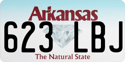 AR license plate 623LBJ
