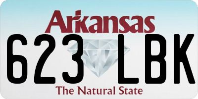 AR license plate 623LBK