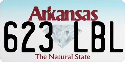 AR license plate 623LBL