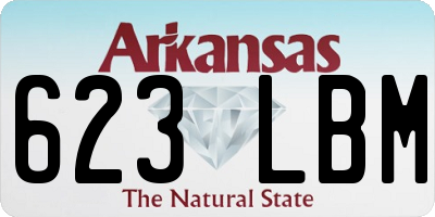 AR license plate 623LBM