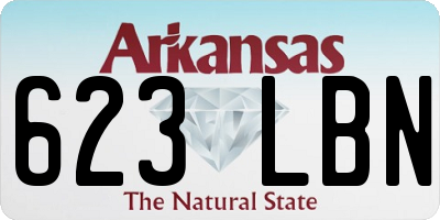 AR license plate 623LBN