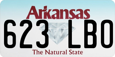 AR license plate 623LBO