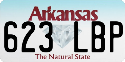 AR license plate 623LBP