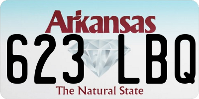 AR license plate 623LBQ