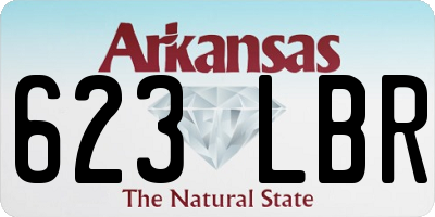 AR license plate 623LBR