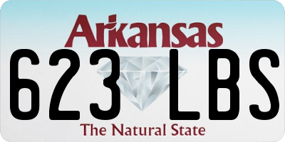 AR license plate 623LBS