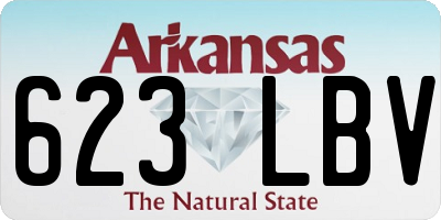 AR license plate 623LBV