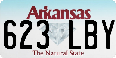 AR license plate 623LBY