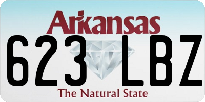 AR license plate 623LBZ