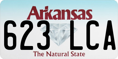 AR license plate 623LCA