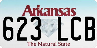 AR license plate 623LCB