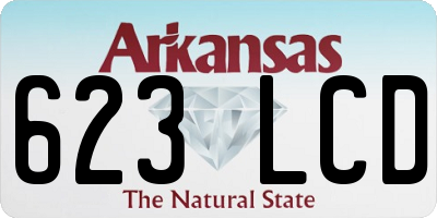 AR license plate 623LCD