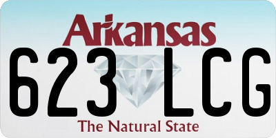 AR license plate 623LCG