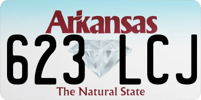 AR license plate 623LCJ