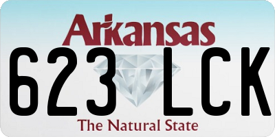 AR license plate 623LCK