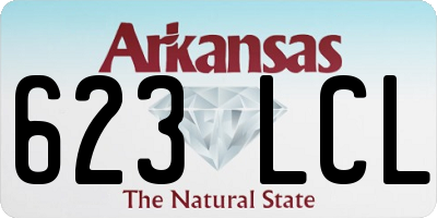 AR license plate 623LCL