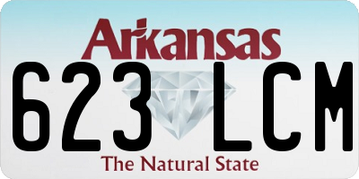 AR license plate 623LCM