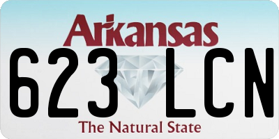 AR license plate 623LCN