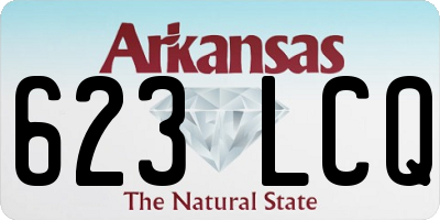 AR license plate 623LCQ