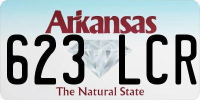 AR license plate 623LCR