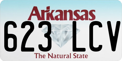 AR license plate 623LCV