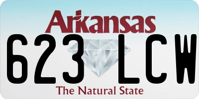 AR license plate 623LCW