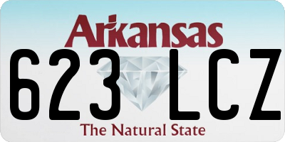 AR license plate 623LCZ