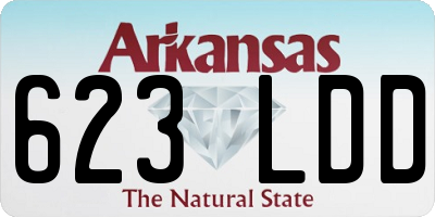 AR license plate 623LDD
