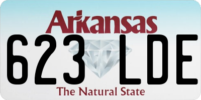 AR license plate 623LDE