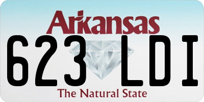 AR license plate 623LDI