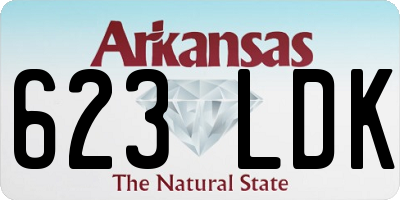 AR license plate 623LDK