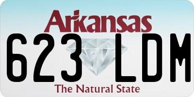 AR license plate 623LDM