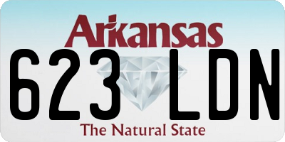 AR license plate 623LDN