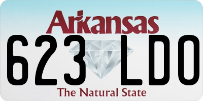 AR license plate 623LDO