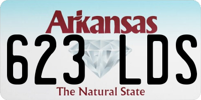 AR license plate 623LDS