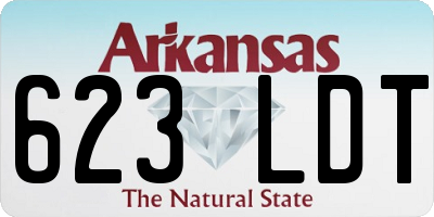 AR license plate 623LDT