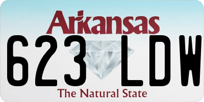 AR license plate 623LDW
