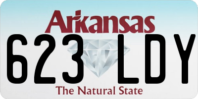 AR license plate 623LDY