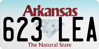 AR license plate 623LEA