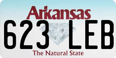 AR license plate 623LEB