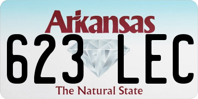 AR license plate 623LEC
