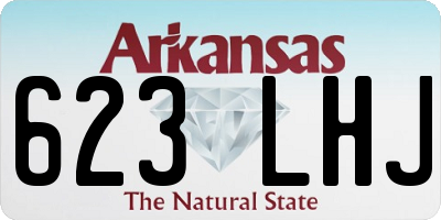 AR license plate 623LHJ