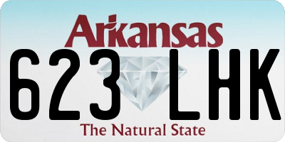 AR license plate 623LHK