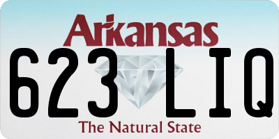 AR license plate 623LIQ