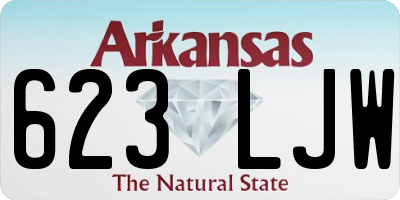 AR license plate 623LJW