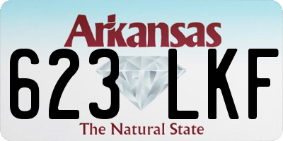 AR license plate 623LKF