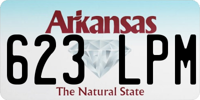 AR license plate 623LPM