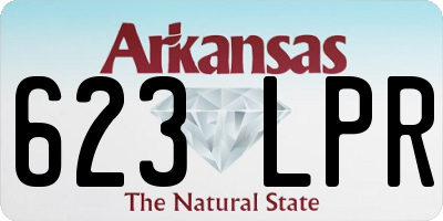 AR license plate 623LPR