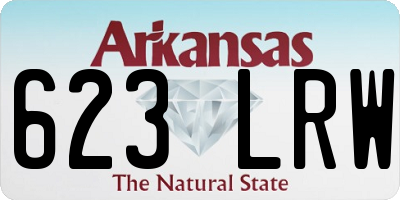 AR license plate 623LRW