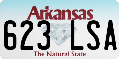 AR license plate 623LSA